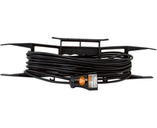 Силовой народный удлинитель-шнур на рамке TDM ПВС, 1300Вт, без заземления, 30м, штепсельное гнездо SQ1307-0303 