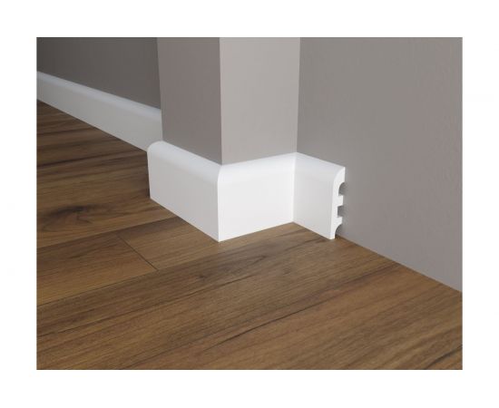 Напольный плинтус Decor-Dizayn ударопрочный влагостойкий под покраску 100Х21Х2000 мм DD41 