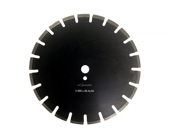 Диск отрезной алмазный по асфальту, бетону и камню (350x25.4х3 мм) Росомаха 111350 