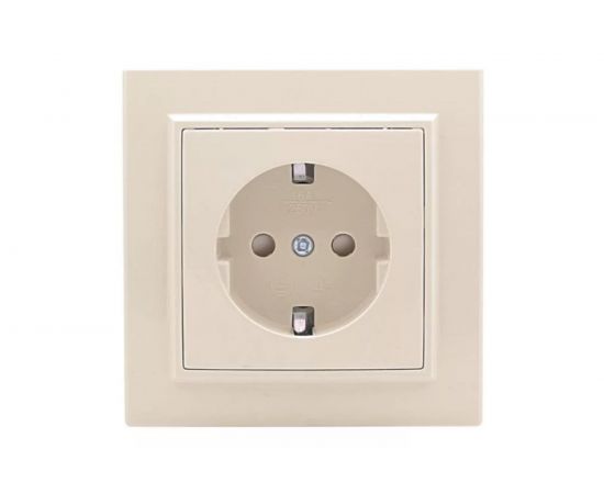 1-местная розетка EKF Минск СП с/з 16А бежевый, с защитными шторками ERR16-028-200 