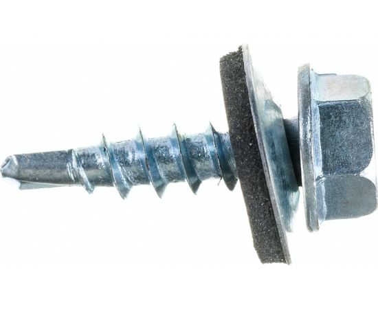 Кровельный саморез с EPDM DINFIX 4.8x19, сверло, цинк, 100 шт. 00-00002082 