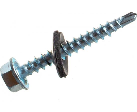 Кровельный саморез Качественный КРЕПЕЖ цинк, 4.8х38 мм, 75 шт 0300171 КЧ 