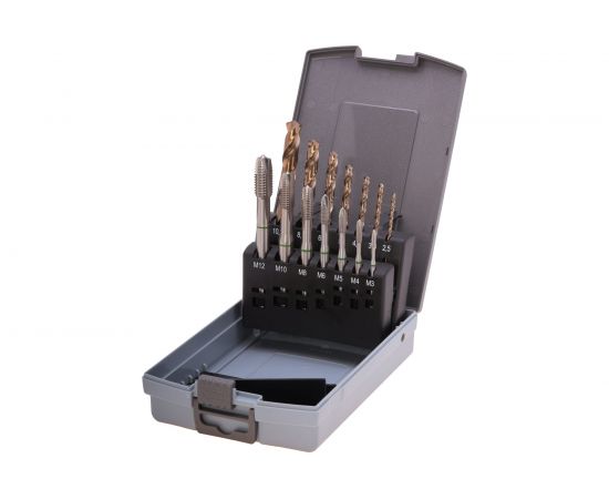 Набор машинных метчиков Ruko M3-М12 мм HSSE-Co5 14пр 245051RO 