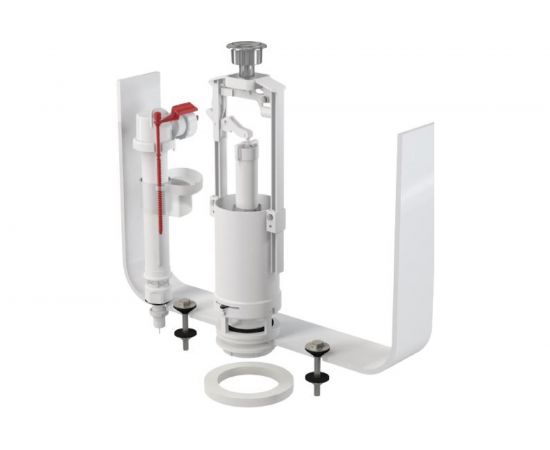 Выпускной комплект Alca Plast SA2000S 3/8 CHROM со стоп кнопкой одинарной 00022197 