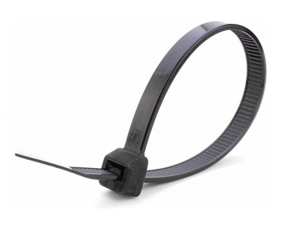 Хомут STEKKER NYCT47-250 нейлоновый 4.7x250 мм, 65 мм, нагрузка 22 кг, черный, 100 шт в упак 32786 – изображение 2