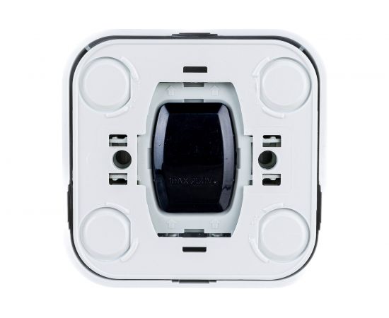 Двухклавишный накладной выключатель с подсветкой, белый, Makel 45123 – изображение 2