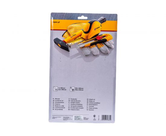 Отвертки (закаленное, намагниченное жало, сталь CrV, двухкомпонентная рукоятка) TOPEX 39D884 – изображение 2