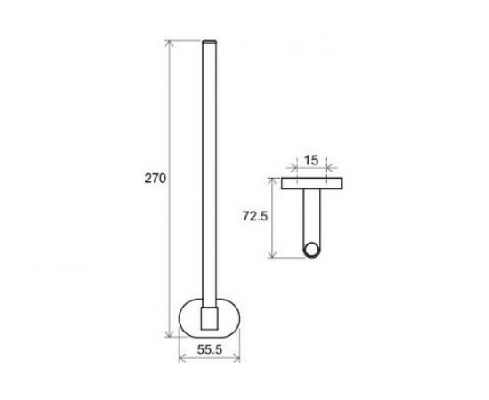 Запасной держатель для туалетной бумаги Ravak CR 420.00, X07P318 00000048913 – изображение 2