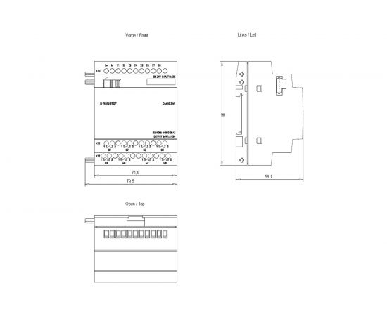 Модуль расширения Siemens LOGO! DM16 24R 24В 8DI 8DO 6ED10551NB100BA2 – изображение 2
