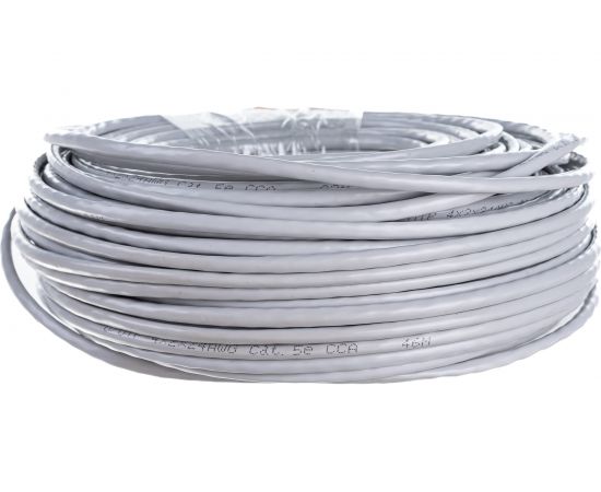 Кабель TDM витая пара народный U/UTP Cat 5e 4х2х24AWG CCA 50м PVC, серый SQ0107-0114 – изображение 2