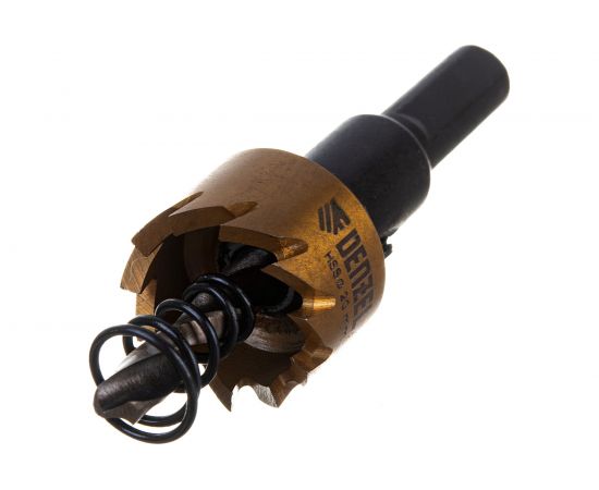 Коронка HSS с нитридтитановым покрытием по металлу 20 мм DENZEL 724101 – изображение 2