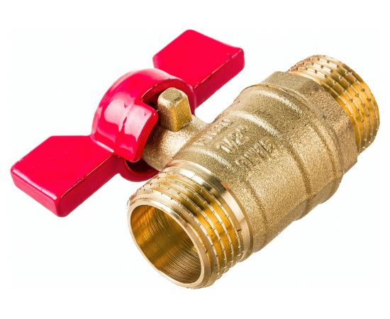 Кран шаровой ProfECO 1/2 НР-НР муфтовый бабочка Ду15 Ру20 11Б27п1 PE-12MMB – изображение 3