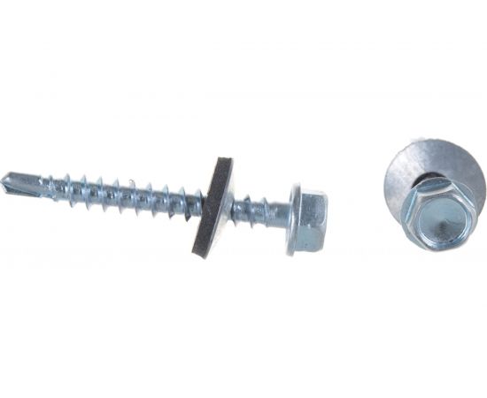 Кровельный саморез Качественный КРЕПЕЖ цинк, 4.8х38 мм, 75 шт 0300171 КЧ – изображение 3