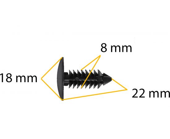 Автокрепеж для Chrysler/Dodge/Ford/GM/Opel 10 шт 6030441, 388577S, W705589S300, 01605396 КрепАвто 0057 – изображение 3