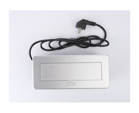 Выдвижной встраиваемый блок розеток Inrior на 2 EURO розетки 2 USB-A, TORO-22-80 – изображение 3