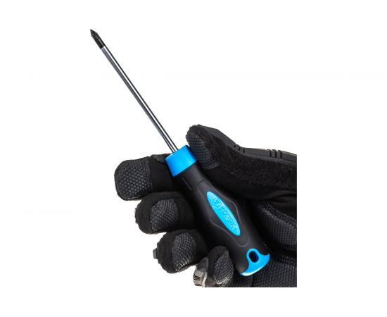 Отвертки (закаленное, намагниченное жало, сталь CrV, двухкомпонентная рукоятка) TOPEX 39D884 – изображение 3