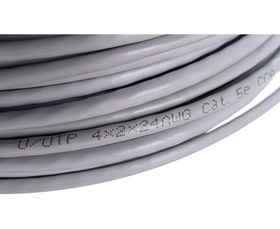 Кабель TDM витая пара народный U/UTP Cat 5e 4х2х24AWG CCA 50м PVC, серый SQ0107-0114 – изображение 3