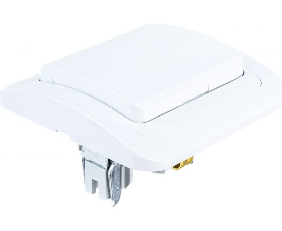 Розетка с крышкой, белая Makel Mimoza 12029 – изображение 3