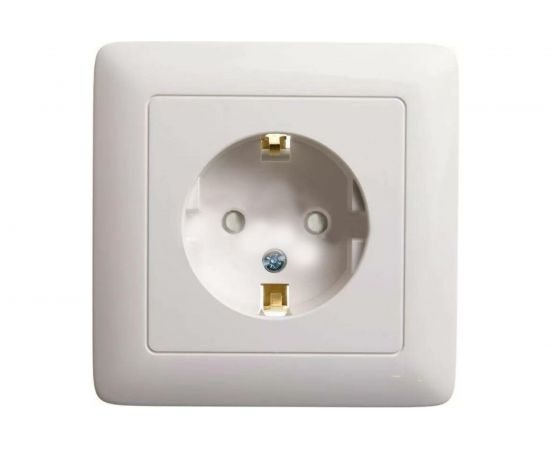 Розетка Schneider Electric 1-м СП 1мод. Хит 16А IP20 250В с заземл. защ. шторки бел. RS16-136-B – изображение 3