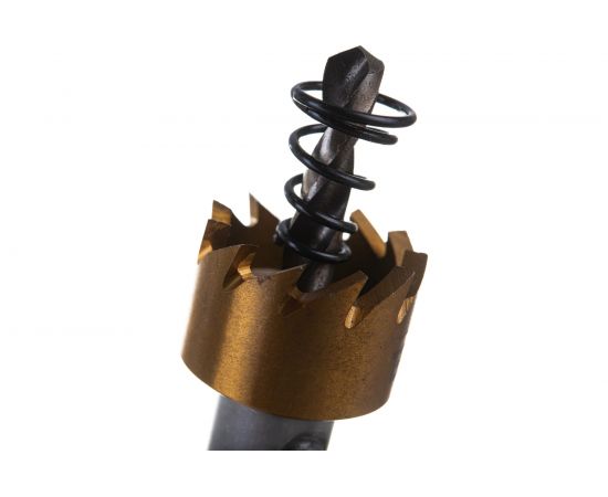 Коронка HSS с нитридтитановым покрытием по металлу 20 мм DENZEL 724101 – изображение 4