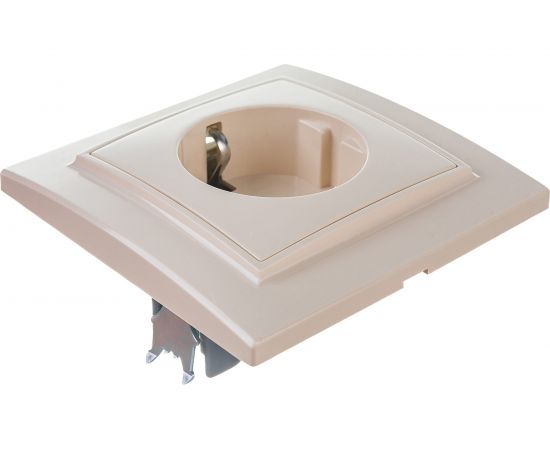 1-местная розетка EKF Минск СП с/з 16А бежевый, с защитными шторками ERR16-028-200 – изображение 4