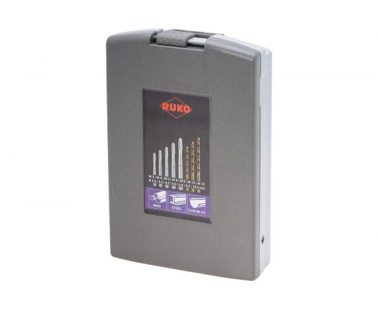 Набор машинных метчиков Ruko M3-М12 мм HSSE-Co5 14пр 245051RO – изображение 4