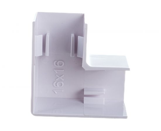 Плоский угол Ruvinil поворот на 90 градусов 16х16 белый ПВР-16х16 – изображение 4