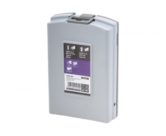 Набор машинных метчиков Ruko M3-М12 мм HSSE-Co5 14пр 245051RO – изображение 5