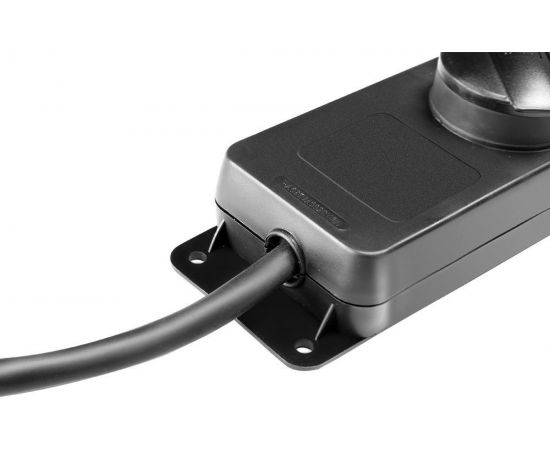 Удлинитель Adam Hall с 3 розетками, 250В, 16А, IP44, пластик, цвет черный 8747IP3 – изображение 5