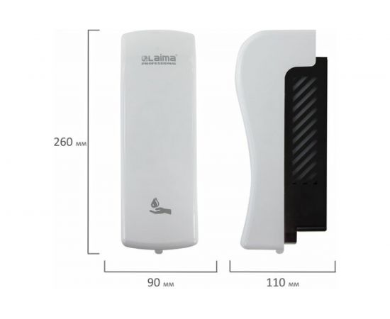 Диспенсер для жидкого мыла ЛАЙМА ORIGINAL наливной, 0.8 л, белый, ABS-пластик 605774 – изображение 7