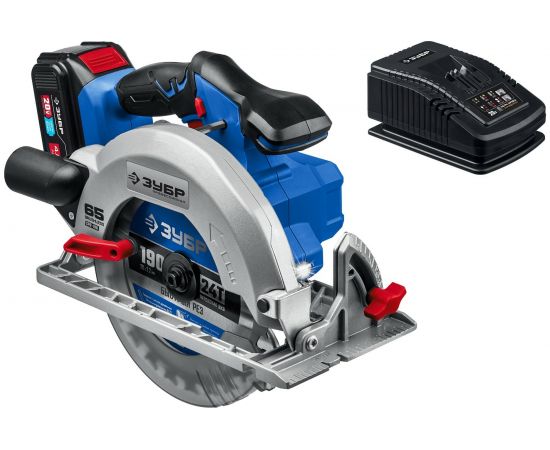 Бесщеточная циркулярная пила ЗУБР Профессионал 20В CPB-190-41 