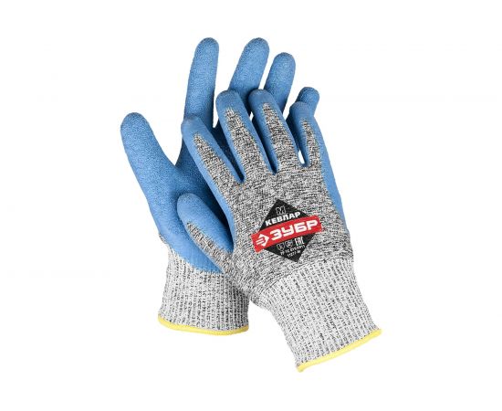 Перчатки с рельефным латексным покрытием Зубр ЭКСПЕРТ размер 8/M 11277-M 