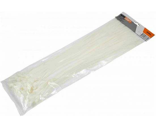 Нейлоновая хомут-стяжка NOVOCRAFT 8x500 мм, белая, уп. 100 шт. HCC085000100 