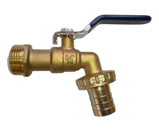 Шаровой кран со штуцером RM 3/4 водоразборный, ручка VN-BY34 