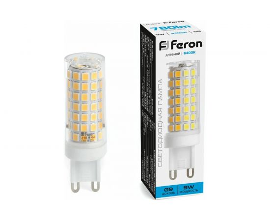Светодиодная лампа FERON LB-434 G9 9W 6400K 38148 