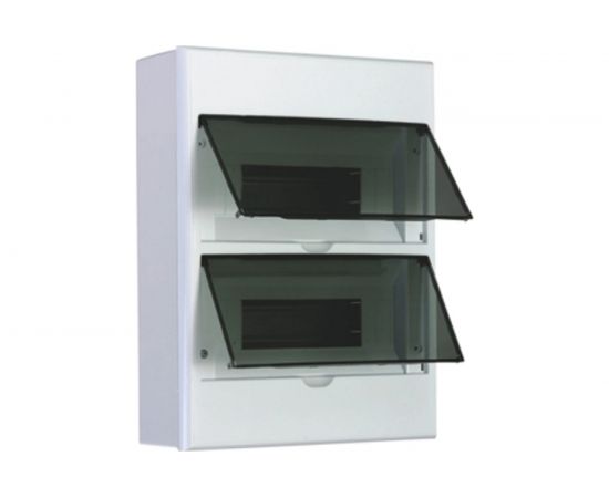 Распределительный навесной щит KRANZ на 24 модуля ЩРН-П-24 IP41 пластик KR-11-0324 