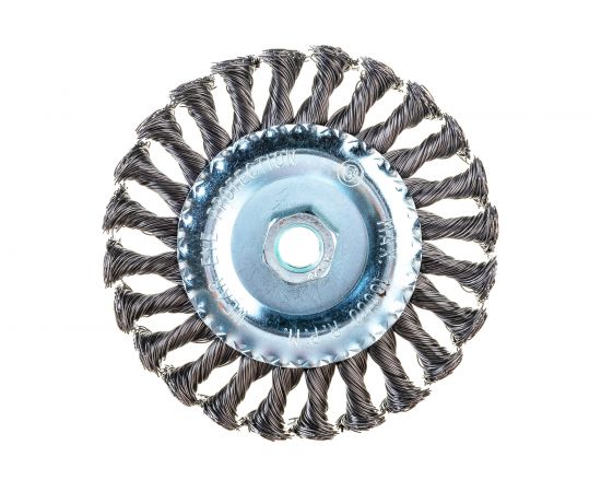 Щетка плоская металлическая (125 мм; М14) для болгарки MATRIX 74640 