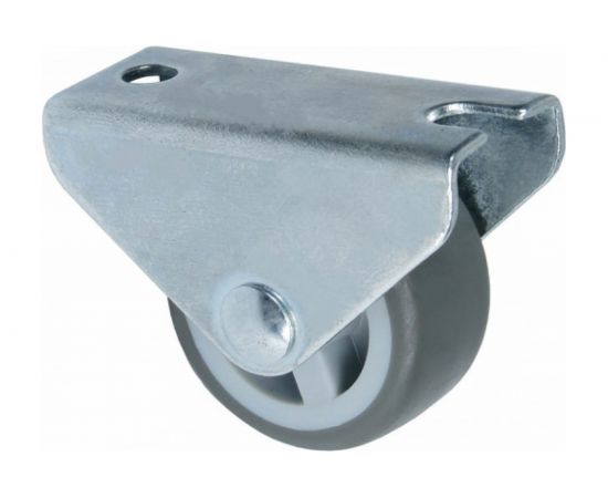 Колесо неповоротное на площадке 30 мм, резина серая Левша У8-8949 