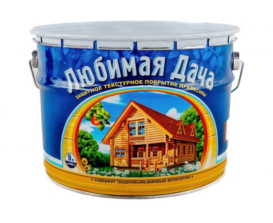 Защитно-декоративное покрытие для древесины Любимая Дача Палисандр 9 л 1 45319 