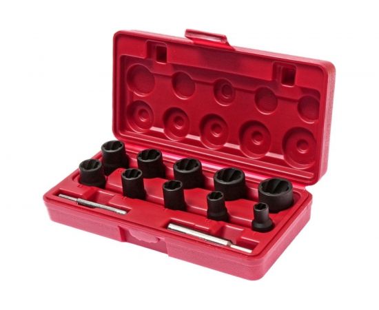 Набор головок для поврежденных болтов и гаек 8-21 мм, 12 предметов JTC 1321 