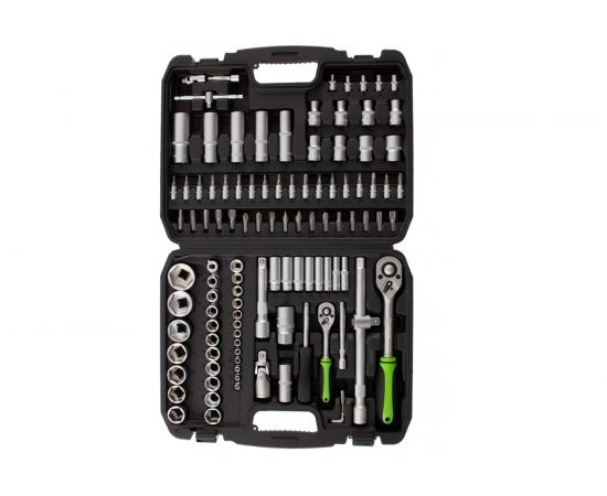 Набор инструмента СИБРТЕХ 108 предметов, 1/2, 1/4 13498 – изображение 2