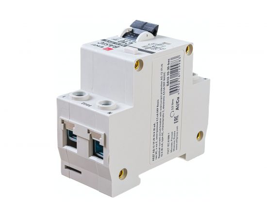 Дифференциальный автомат EKF 1P+N 10А 30мА тип АС, C, электронный 4,5кА АД-12 Basic SQDA12-10-30-bas – изображение 2