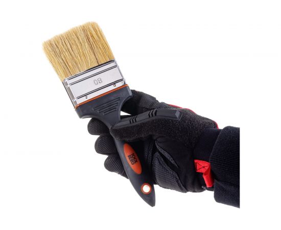 Плоская кисть PQtools ПРЕМИУМ 80 мм, белая, натуральная щетина 0101680 – изображение 2