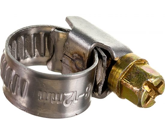 Червячный стальной хомут РемоКолор диаметр 8-12 мм 47-4-012 – изображение 2