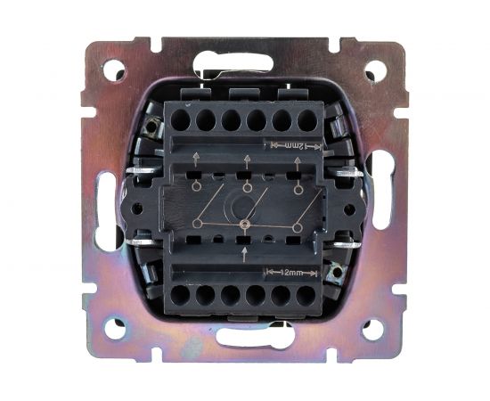 Выключатель WERKEL W1130008 трехклавишный черный матовый a051596 – изображение 2