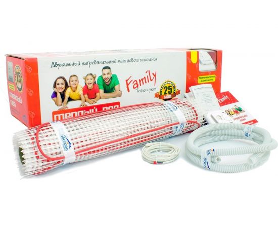 Тёплый пол Обогрев Люкс Family 900 Вт 6,0 м/кв с терморегулятором UT-00003197 – изображение 2