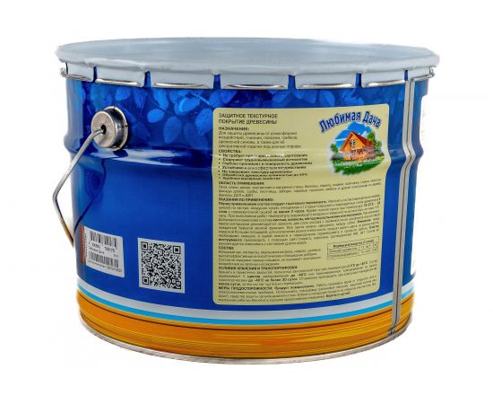 Защитно-декоративное покрытие для древесины Любимая Дача Палисандр 9 л 1 45319 – изображение 3
