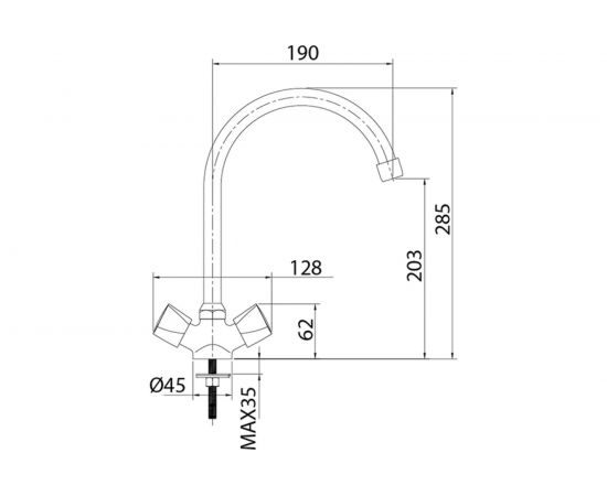 Смеситель для кухни Milardo Tring TRISB0JM05 – изображение 3