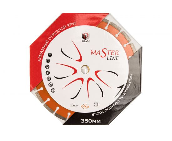 Круг алмазный сегментный 1A1RSS Универсал Master Line (350х32/25.4 мм) DIAM 000495 – изображение 3