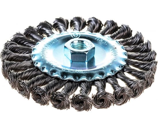 Щетка плоская металлическая (125 мм; М14) для болгарки MATRIX 74640 – изображение 3